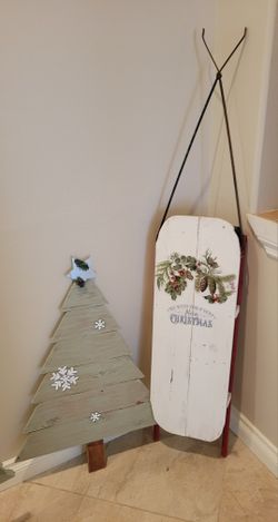 Sled And Tree