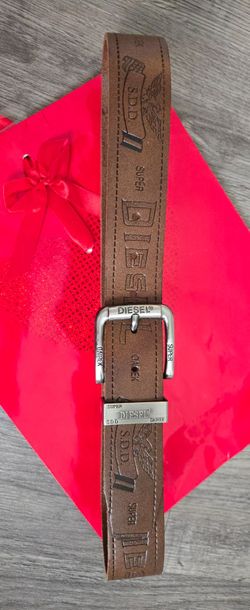 Diesel Brown Leather Belt