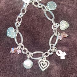 Beautiful  Silver charm Bracelet 