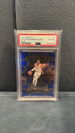 Victor Wembanyama 2023 Select Blue Rookie Card PSA 10