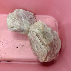 Huge raw pink quartz