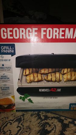 George Foreman grill and panini