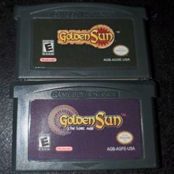 Golden Sun And Golden Sun The Lost Age GBA Video Game Cartridge Gameboy Advance 