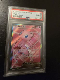 2023 Pokemon Mew EN Mew ex Ultra Rare PSA Gem Mt 10 #193 300$obo