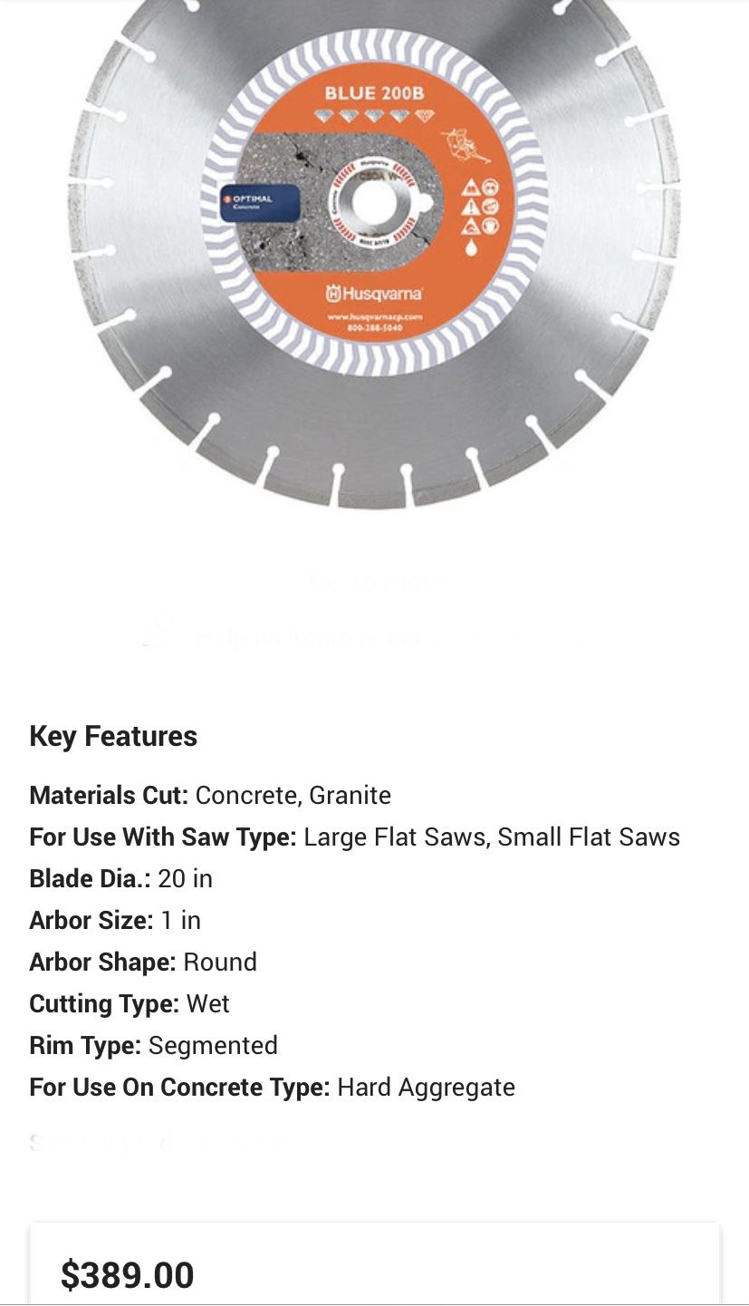 2 Blades of Husqvarna 20