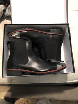 Caesar walks Silver toe Chelsea Boots