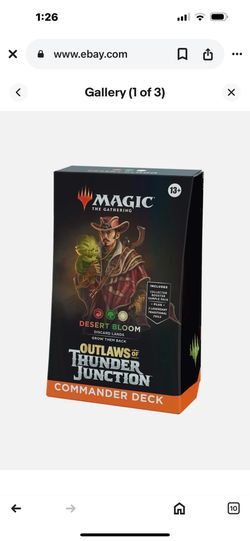 Magic the Gathering Outlaws of Thunder Junction Commander Deck - Desert Bloom