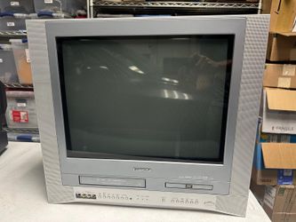 Toshiba 20" Flat CRT TV DVD VCR VHS Combo Retro Gaming MW20FM1 VHS Tape Stuck