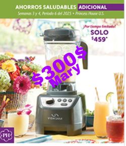 Licuadora Gris Princess House SOLO $300