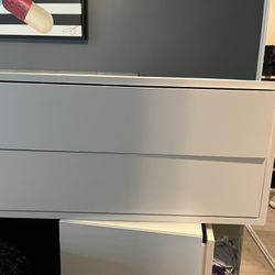 IKEA white storage drawers 