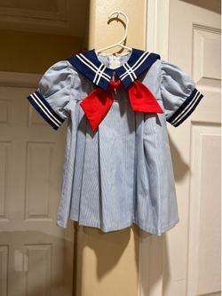 Vintage blue sailor dress
