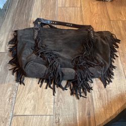 Gap Leather Fringe Purse 