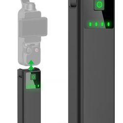 Pocket 3 Battery Handle Compatible with DJI Osmo Pocket 3, Portable osmo Pocket 3 XtraMuse Battery Handle Built-in 4000mAh Battery 22.5W Fast Charging