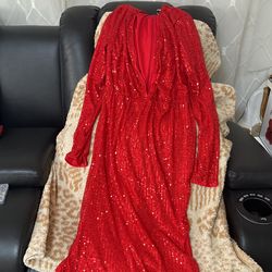 Long Red Dress