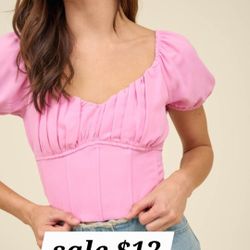 Tie Back Corset Style Top