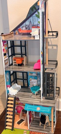 Kidcraft Four-Story Wooden Barbie Dollhouse