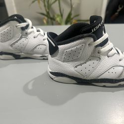 Nike Air Jordan 6 Retro Reverse Oreo TD Toddler Size 7C White Black