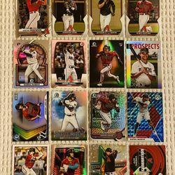 Arizona Diamondbacks 32 Card Baseball Lot! Rookies, Prospects, Refractors, Prizms, Memorabilia, Short Prints, Variations & More!