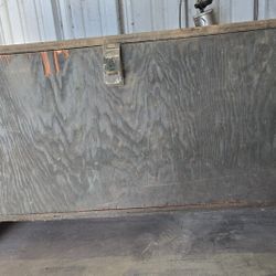 Heavy Duty Storage Box With Lots Of Car Painting Supplies Inside(19"D X 46" W X 24" H)