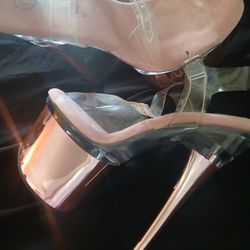Pleasure Rose Gold Stiletto Heels