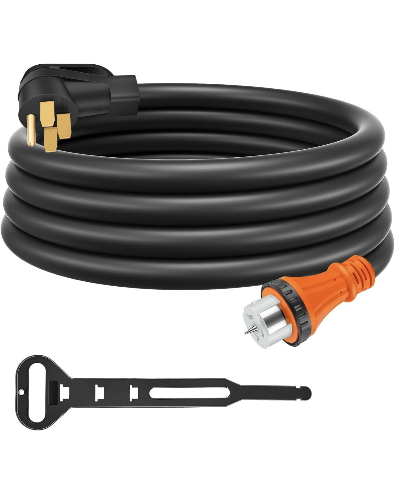 50 Amp Generator Cord 15 Feet, NEMA 14-50p to CS6364 & SS2-50R Generator Emergency Power Cord, 125/250V, 12500 Watts, Perfect for Generator to House C