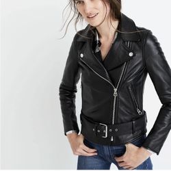 Madewell Ultimate Leather Jacket Biker Style