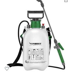 New 4L / 1 Gallon Pressurized Pump Pressure Sprayer Garden Lawn Chemical Spray 3 Nozzle