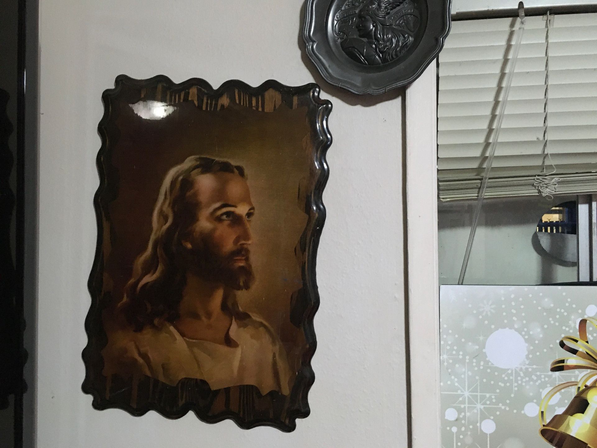 Picture of Jesus Christ printed on real bod