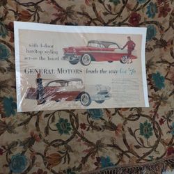 1956 Chevy 1956 Pontiac Star Advertisement