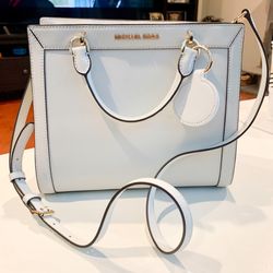 NWOT Michael Kors White Leather Crossbody Bag