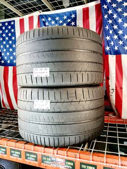 🎁 2 USED TIRES 335/35ZR20 MICHELIN PILOT SUPER SPORT ZP  Max Performance Summer Tires P335/25ZR20