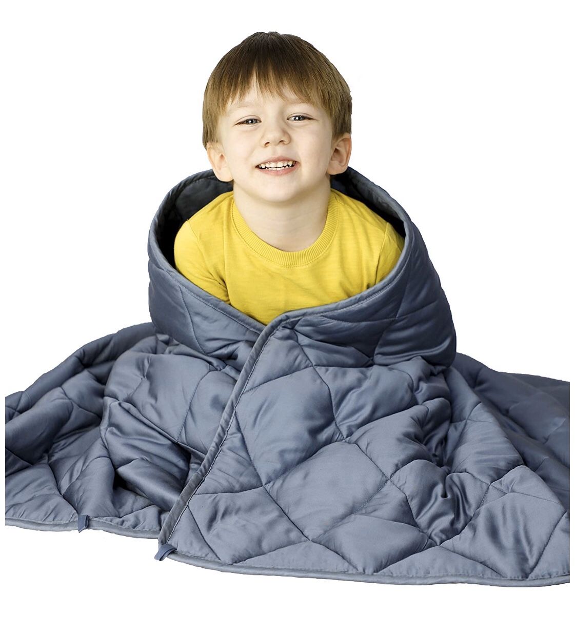 Cooling Weighted Blanket for Kids | 100% Natural Bamboo Viscose | 7 lbs | 41"x60" | Heavy Blanket | Folkstone Grey New in the box! Retail price is $5