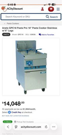 Anets pasta cooker