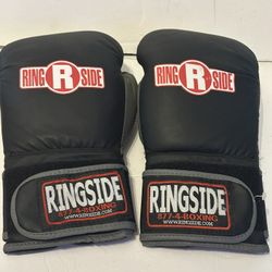 Ringside Boxing Sparring 16oz Gloves - Black And Red. Size Large  New