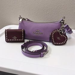 Brand New Authentic Coach Bag W/ Wallet & Coach Charm