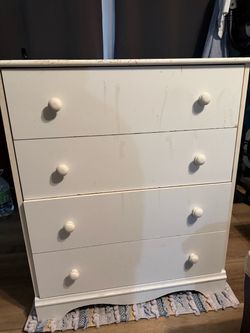 Free 30” x 36” white drawer stand