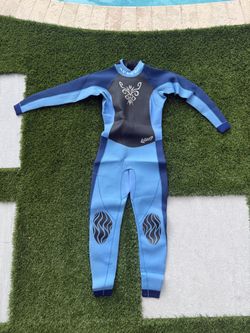 Full Body Wetsuit Light Blue and Navy