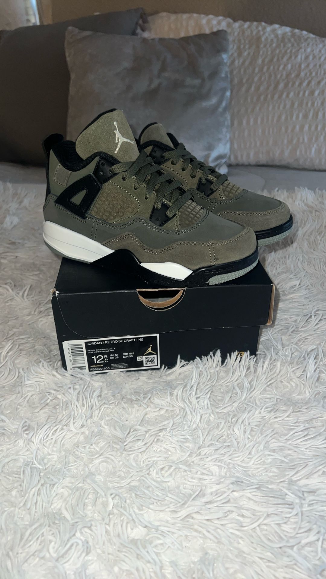 Brand New Jordan's 12.5 C Olive Color