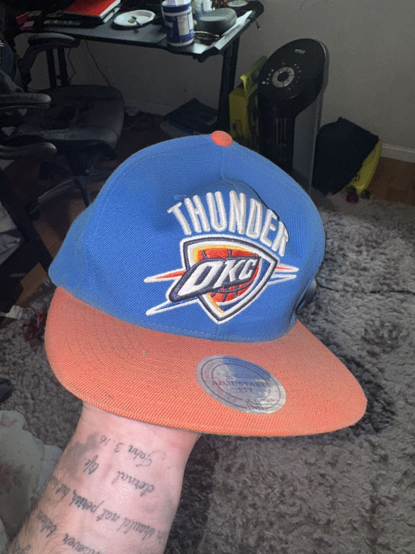 Okc Mitchell and ness NBA Hat