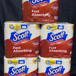 Scott Paper Towels 5Pk De 6 Rolls