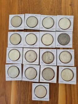 Mexican 72% Un Peso Coins