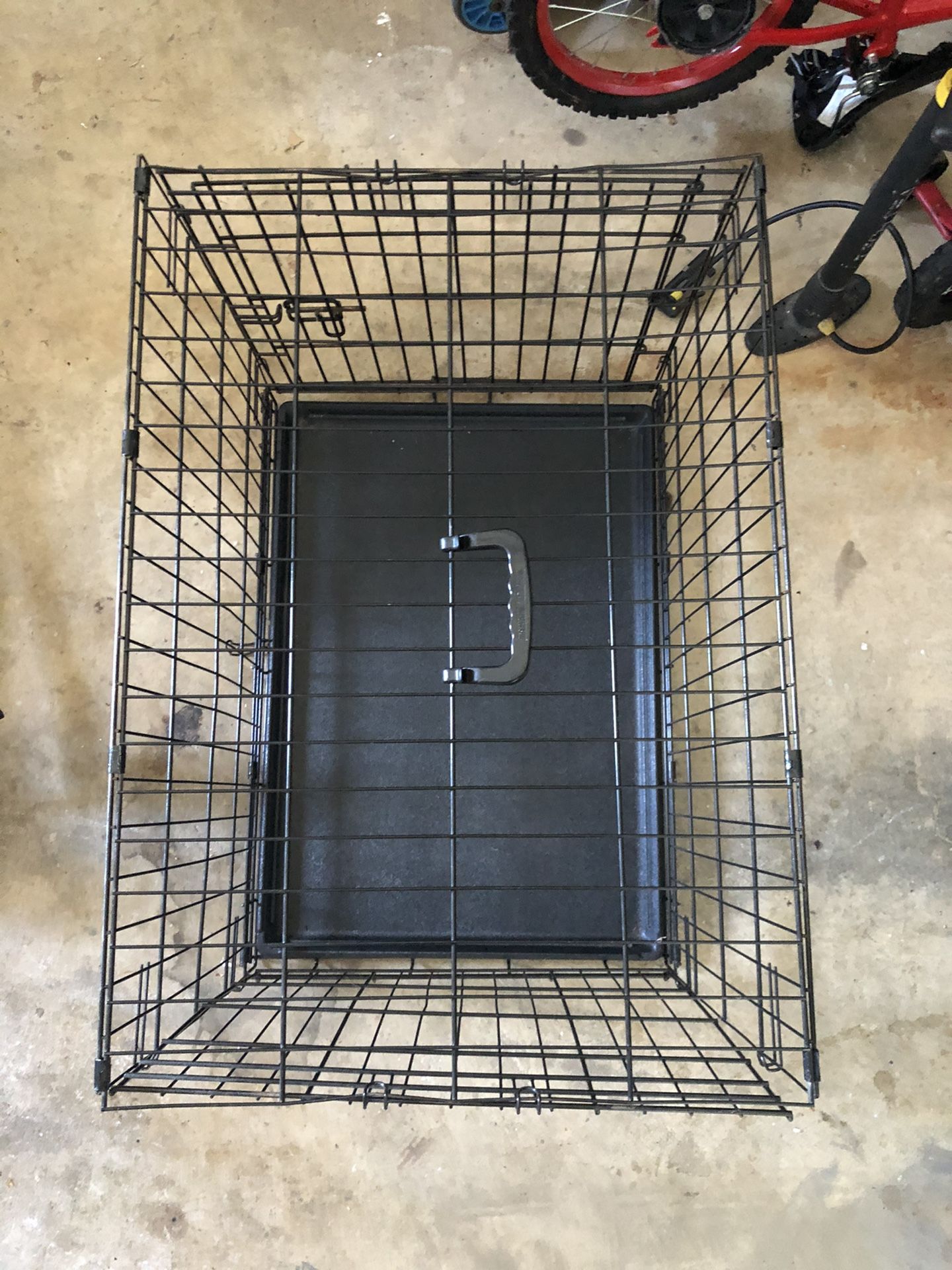 30” dog wire folding crate