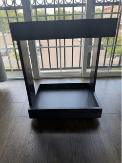 Crate & Barrel Mondrian Bar Cart / Rolling Tray Table