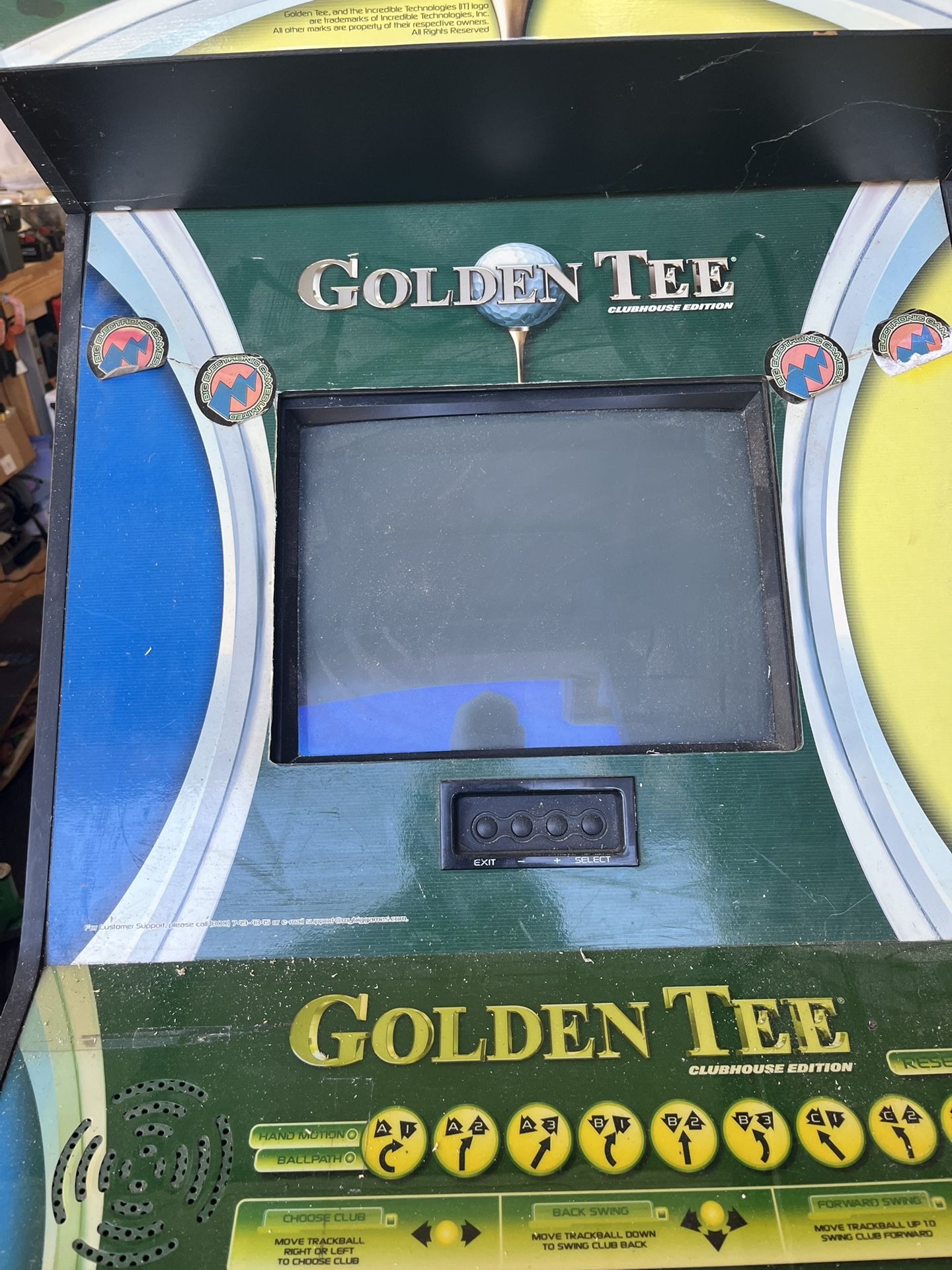 Cabinet Video Game Golf