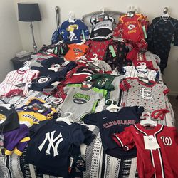 NFL/MLB/NHL brand baby Clothing 