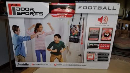 NEW IN BOX FRANKLIN DOOR SPORTS FOOTBALL. PICK UP MIDDLEBORO ONLY