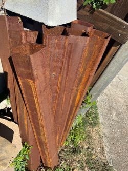 4”x4”x4’ square iron tubing posts
