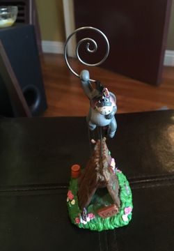 Disney Eeyore Figurine Photo Card Note Picture Letter Holder