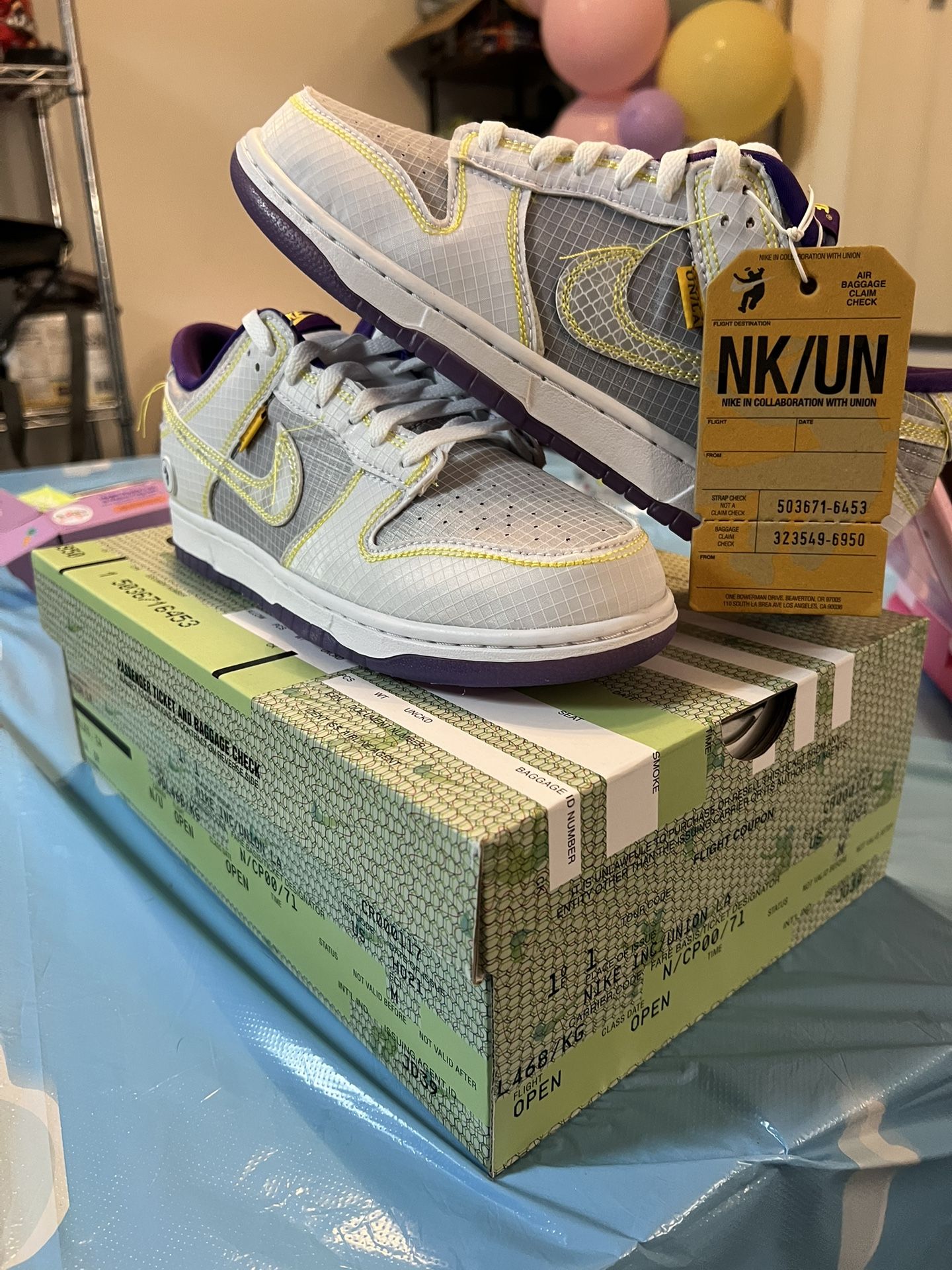 nike dunk low union passport pack court purple