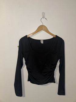 Melrose And Market , Black , Long Sleeve Top 